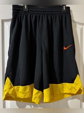 Nike Dri-fit Icon Men’s Black/Yellow Shorts XXL